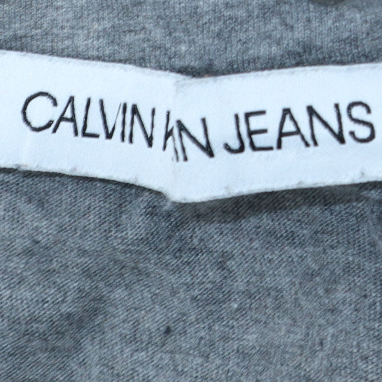 Calvin Klein Jeans Men's Grey Logo Crew Neck T-Shirt Size S