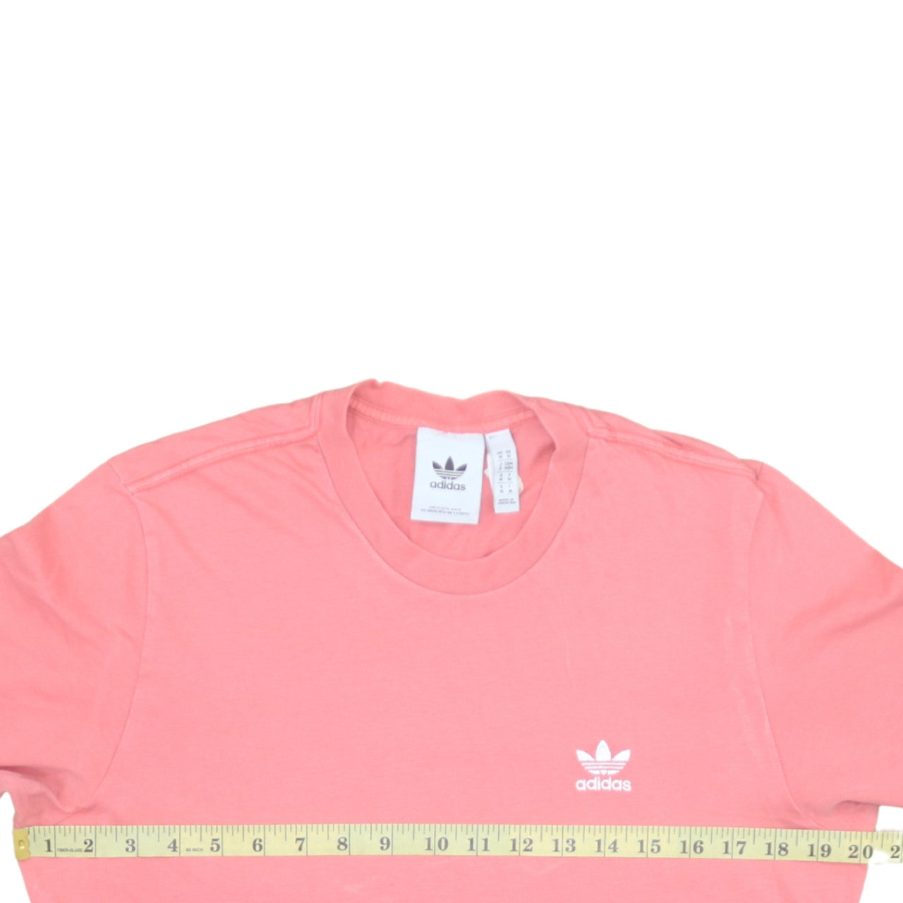 Adidas Women’s Pink Basic Cotton Crew Neck Short Sleeve T-Shirt M