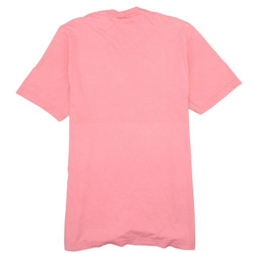 Adidas Women’s Pink Basic Cotton Crew Neck Short Sleeve T-Shirt M