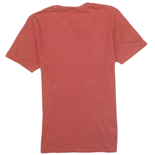 Jack & Jones Men's Red Graphic Print Crew Neck T-Shirt Size L