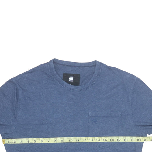 G-Star RAW Men's Blue Long Sleeve Cotton Pullover Sweatshirt L