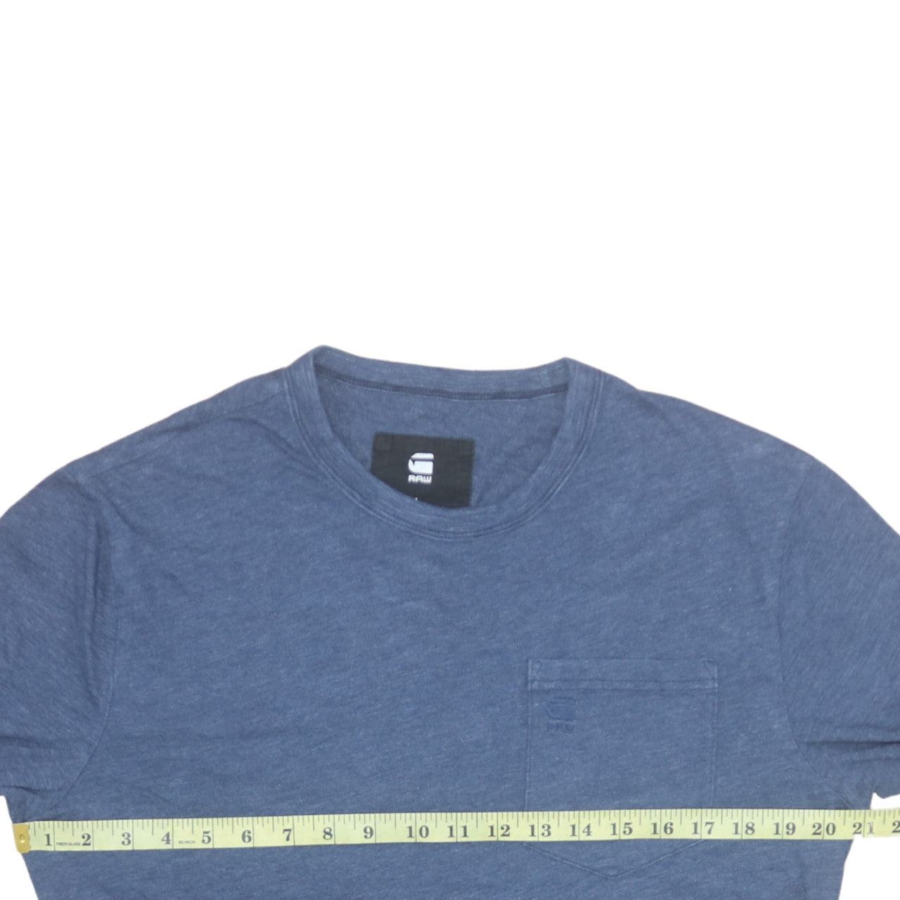 G-Star RAW Men's Blue Long Sleeve Cotton Pullover Sweatshirt L