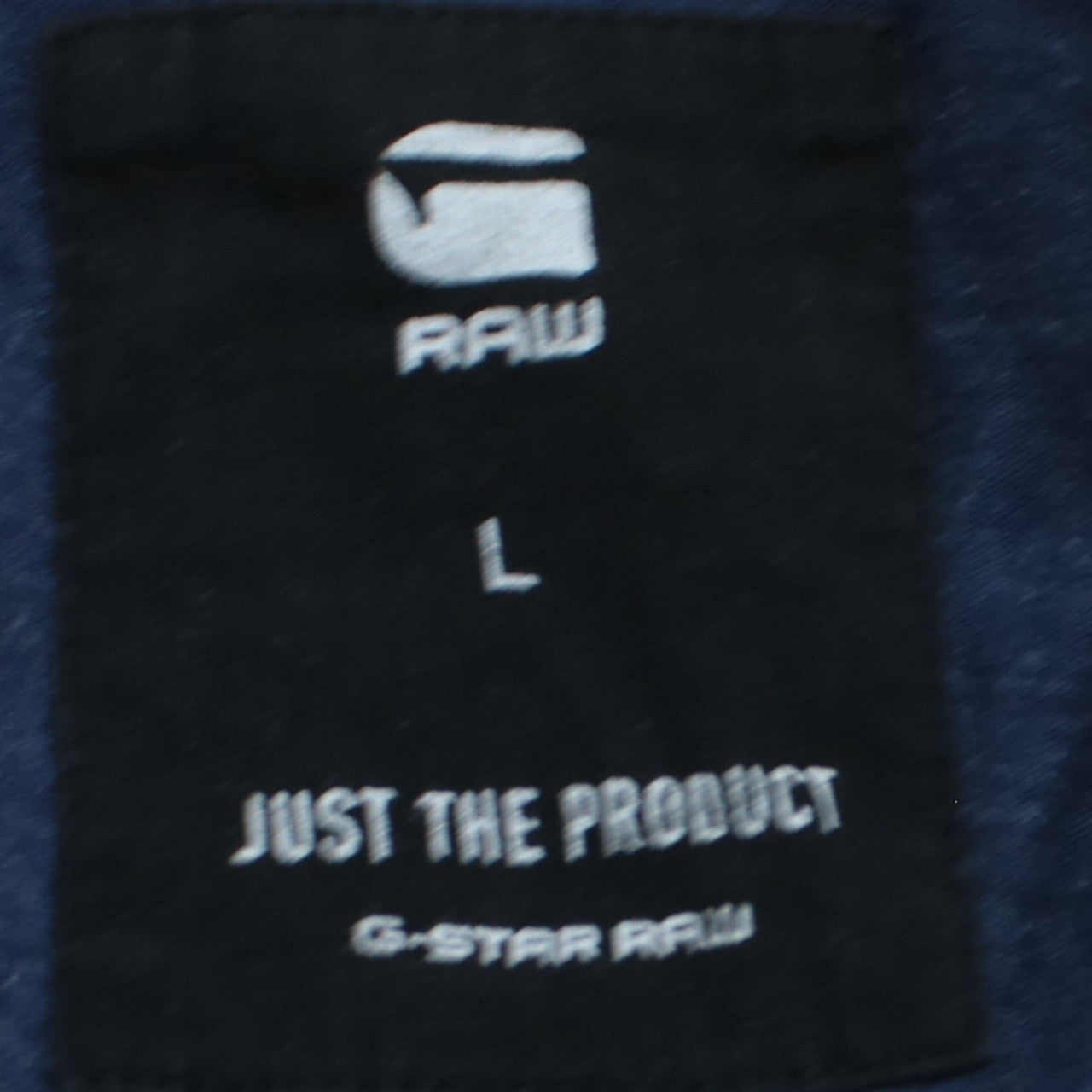 G-Star RAW Men's Blue Long Sleeve Cotton Pullover Sweatshirt L