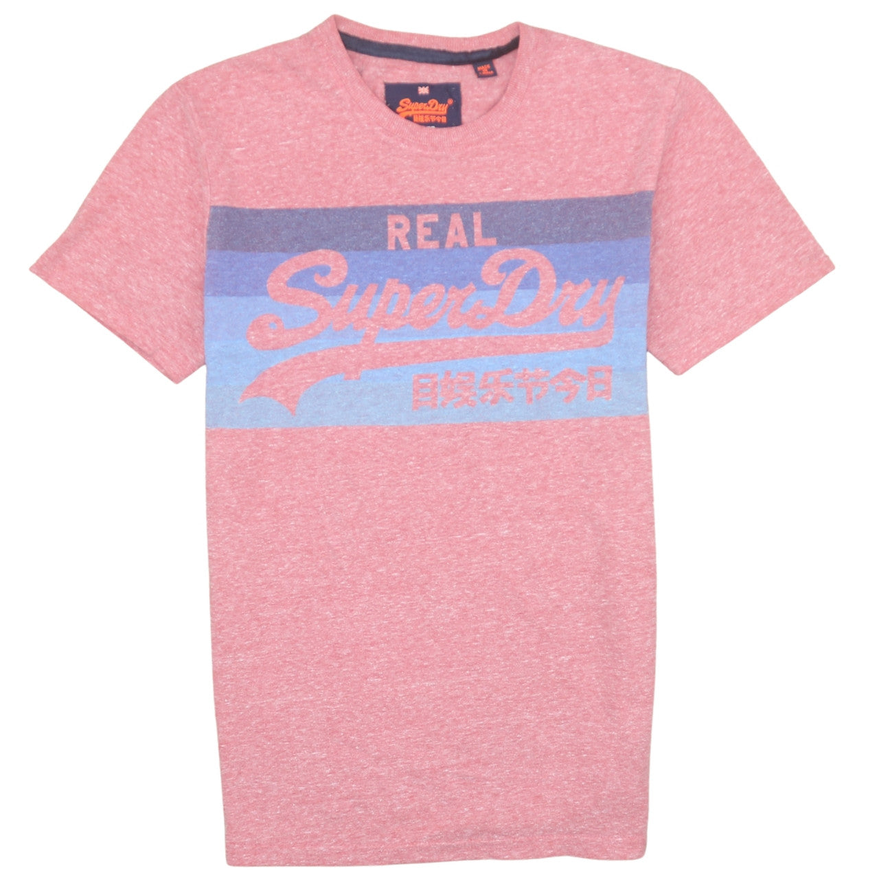 Superdry Men's Pink Graphic Logo Crew Neck T-Shirt Size S