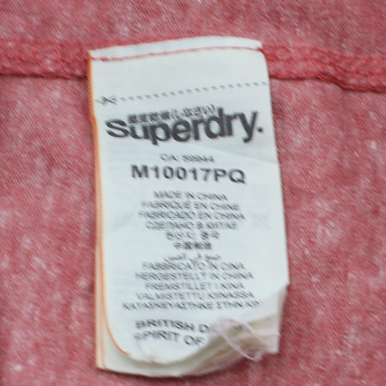 Superdry Men's Pink Graphic Logo Crew Neck T-Shirt Size S