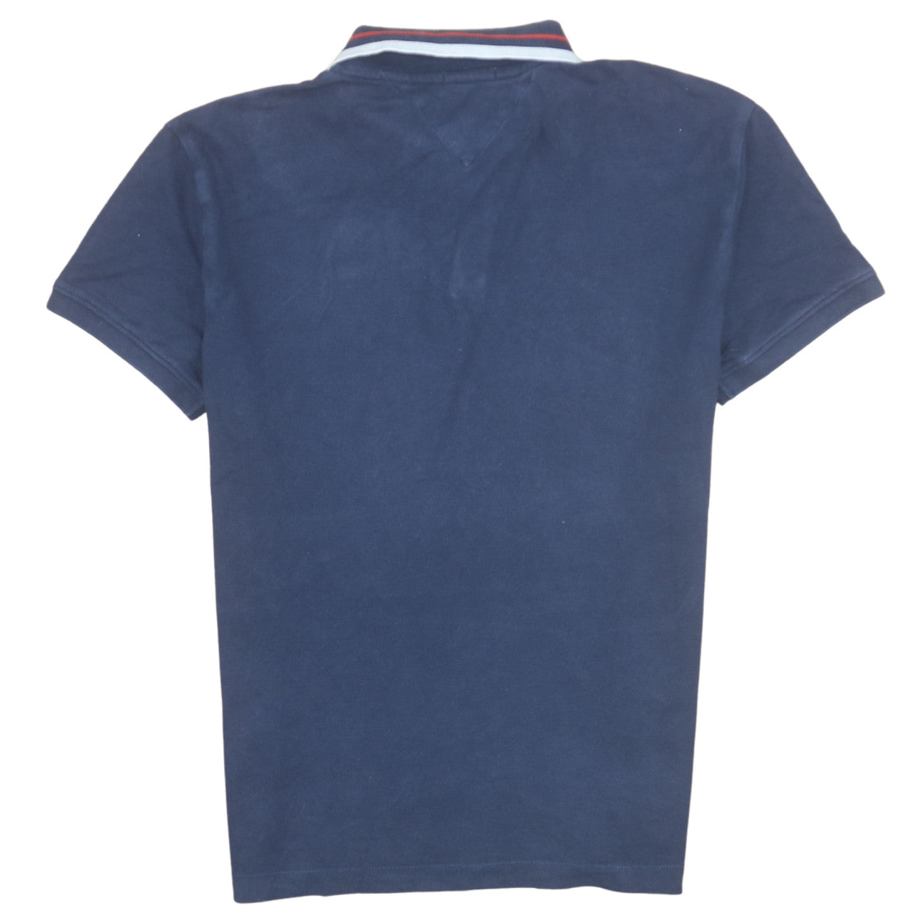 Tommy Jeans Men's Blue Regular Fit Cotton Polo Shirt S