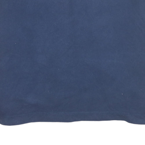 Tommy Jeans Men's Blue Regular Fit Cotton Polo Shirt S