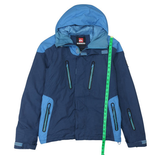 Quiksilver Men’s Blue Waterproof Ski Jacket Size L Slim Fit