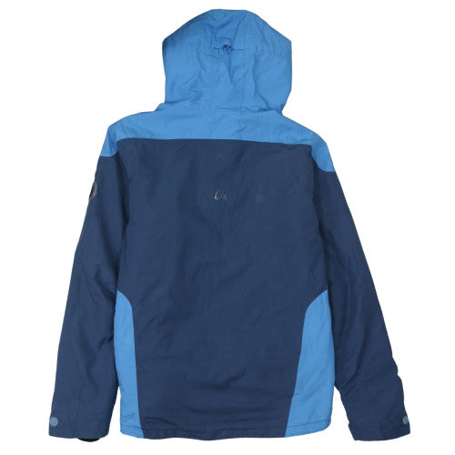 Quiksilver Men’s Blue Waterproof Ski Jacket Size L Slim Fit