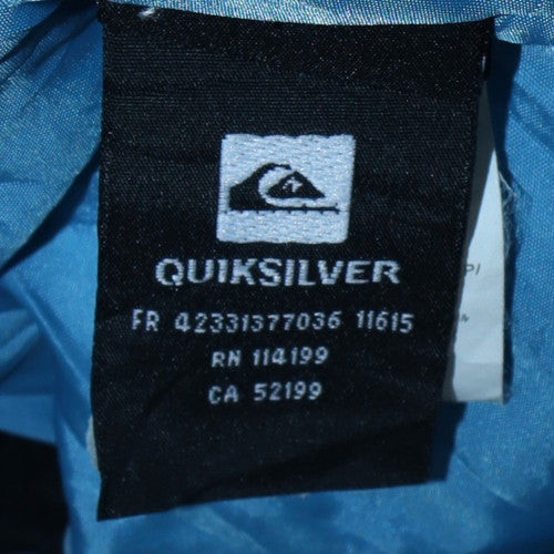 Quiksilver Men’s Blue Waterproof Ski Jacket Size L Slim Fit