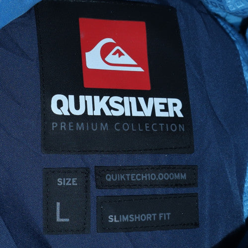 Quiksilver Men’s Blue Waterproof Ski Jacket Size L Slim Fit