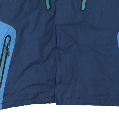 Quiksilver Men’s Blue Waterproof Ski Jacket Size L Slim Fit