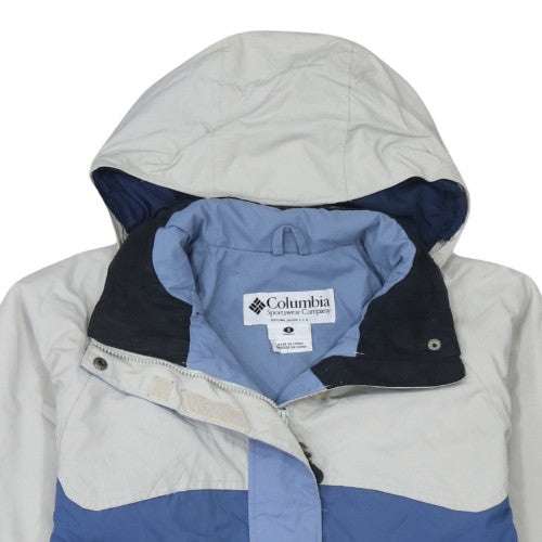 Columbia Women’s Blue Hooded Waterproof Ski Jacket Size S