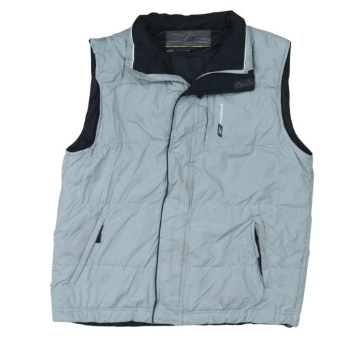 Reebok Men's Grey Puffer Bodywarmer Waistcoat Size M 38in