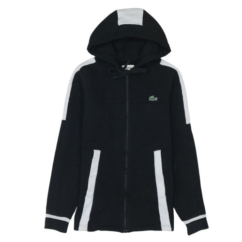 Lacoste Sport Men's Black XS Full Zip Hoodie with Logo