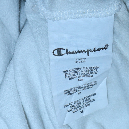 Champion Men's White XS Pullover Sweatshirt Logo Crewneck