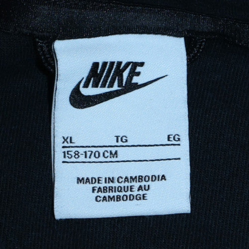 Nike Teens Black XL Full Zip Fleece Hoodie Sweatshirt