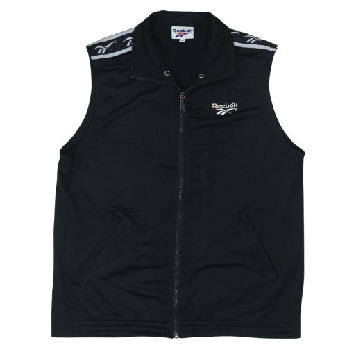 Reebok Men's Black XS Zip Waistcoat Sports Gilet