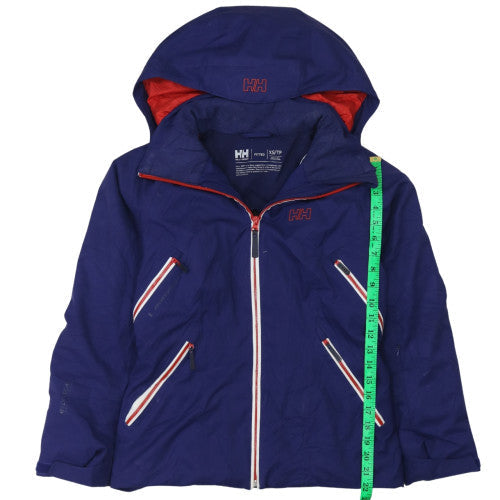 Helly Hansen Womens Blue Waterproof Hooded Rain Jacket XS