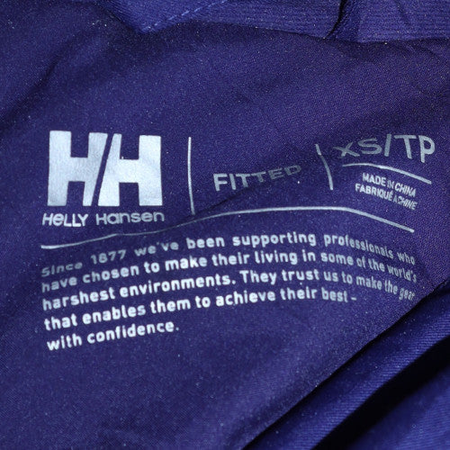 Helly Hansen Womens Blue Waterproof Hooded Rain Jacket XS