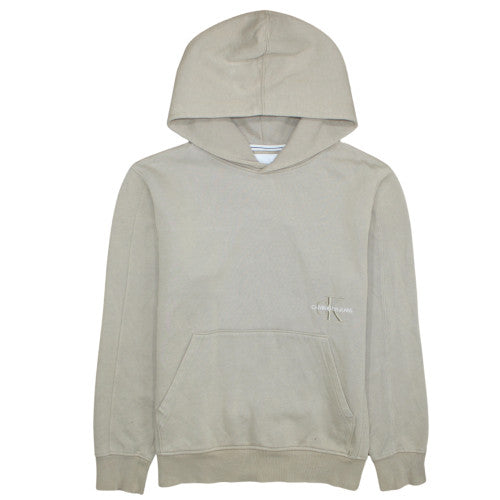 Calvin Klein Jeans Men's Beige Pullover Hoodie Size M