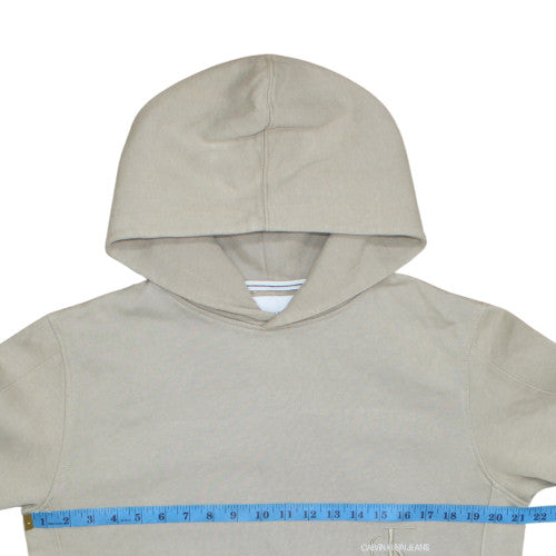 Calvin Klein Jeans Men's Beige Pullover Hoodie Size M