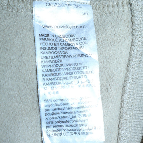 Calvin Klein Jeans Men's Beige Pullover Hoodie Size M