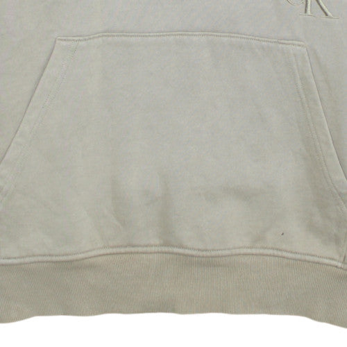 Calvin Klein Jeans Men's Beige Pullover Hoodie Size M