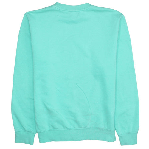 Nike Womens Mint Green Small Pullover Sweatshirt Crew Neck Cotton Blend