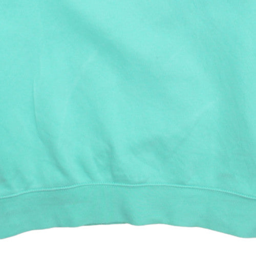 Nike Womens Mint Green Small Pullover Sweatshirt Crew Neck Cotton Blend