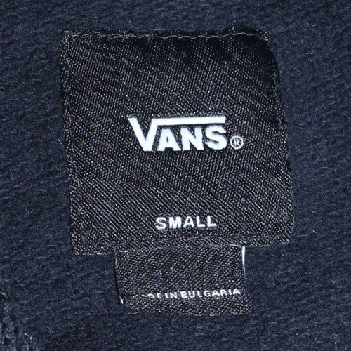 Vans Mens Black Small Pullover Hoodie Fleece Graphic Print