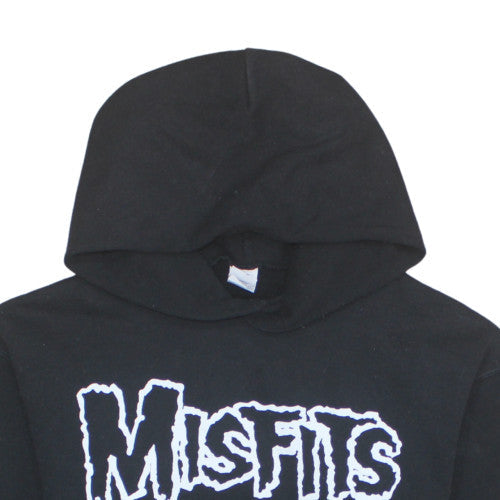 Fruit of the Loom Men's Black Misfits Pullover Hoodie Medium Gothic Style