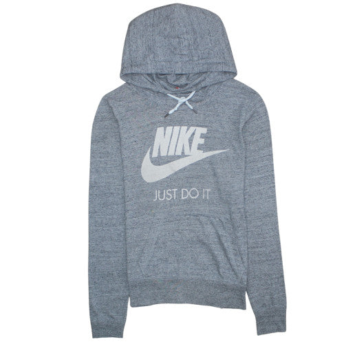 Nike Men's Grey Pullover Hoodie M Sportswear Graphic Print