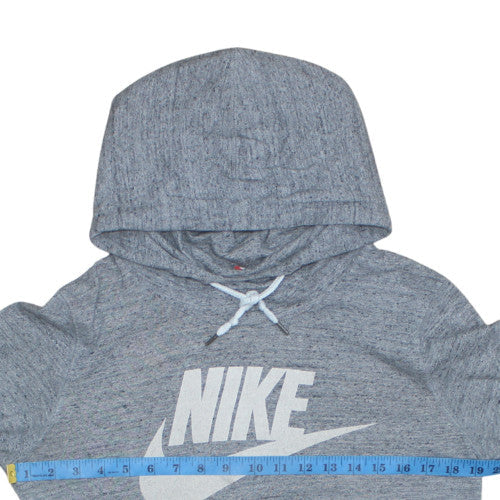 Nike Men's Grey Pullover Hoodie M Sportswear Graphic Print