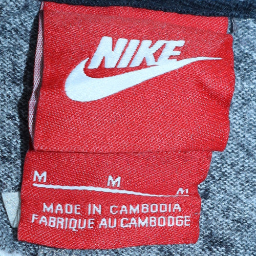 Nike Men's Grey Pullover Hoodie M Sportswear Graphic Print