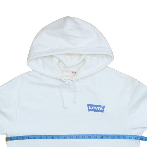 Levi's Men's White Relaxed Fit Pullover Hoodie Size M