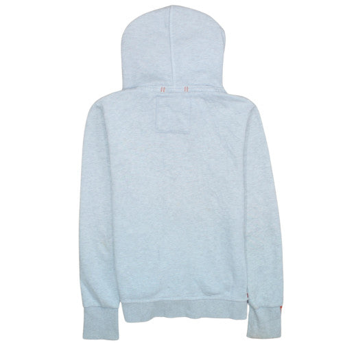 Superdry Men’s Grey Full Zip Hoodie S Fleece Orange Label