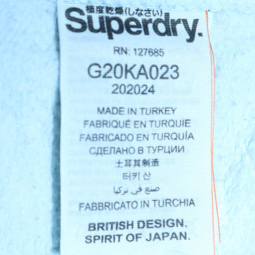 Superdry Men’s Grey Full Zip Hoodie S Fleece Orange Label