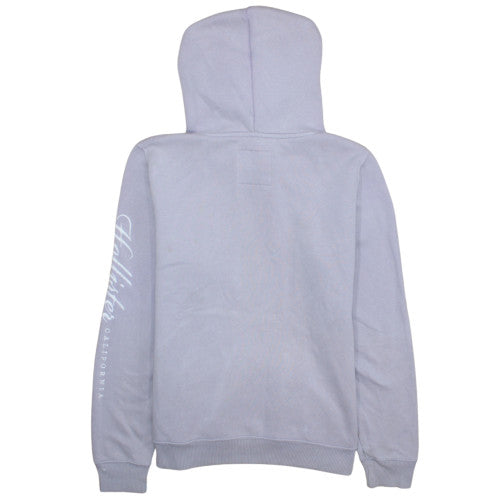 Hollister Unisex Purple Pullover Hoodie Fleece L Logo Classic Style