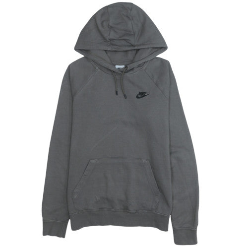 Nike Men’s Grey Pullover Hoodie Small Fleece Logo Sweatshirt
