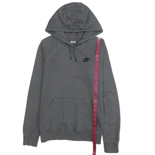 Nike Men’s Grey Pullover Hoodie Small Fleece Logo Sweatshirt