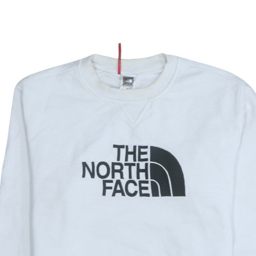 The North Face Men's White Pullover Sweatshirt M Outdoor Fleece