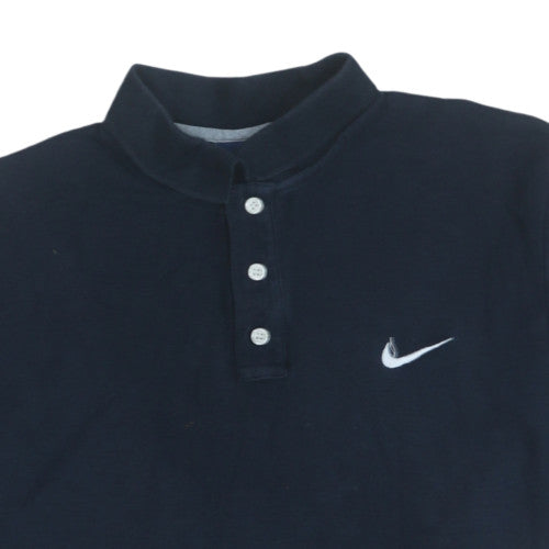 Nike Men's Black XL Cotton Sports Polo Shirt