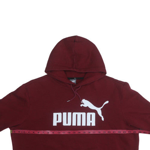 Puma Mens Red XL Pullover Hoodie Sweatshirt with Logo