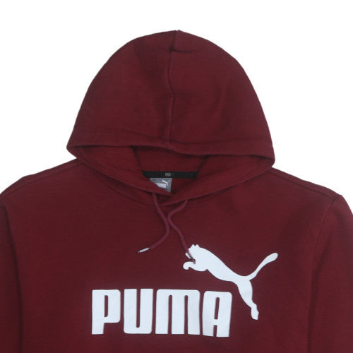 Puma Mens Red XL Pullover Hoodie Sweatshirt with Logo