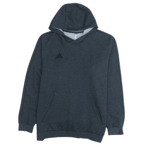 Adidas Men's Grey 2XL Pullover Fleece Hoodie with Logo