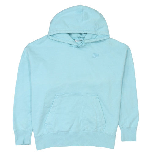 Puma Women's Blue Pullover Hoodie Size L Cotton Casual Sweatshirt