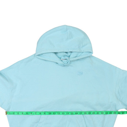 Puma Women's Blue Pullover Hoodie Size L Cotton Casual Sweatshirt