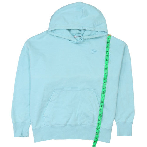 Puma Women's Blue Pullover Hoodie Size L Cotton Casual Sweatshirt