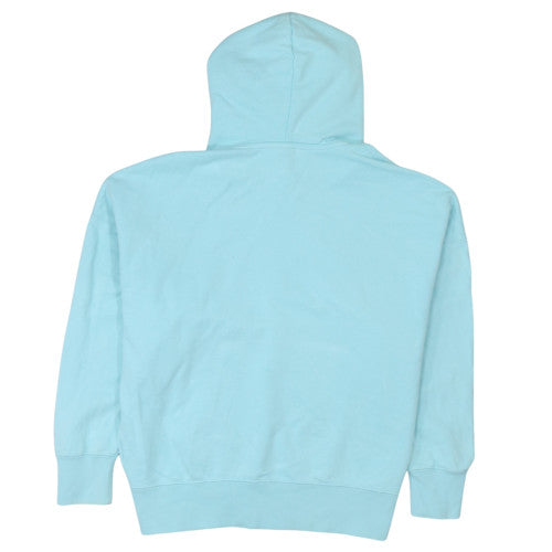 Puma Women's Blue Pullover Hoodie Size L Cotton Casual Sweatshirt